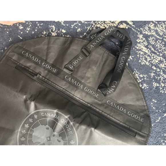 Canada Goose Black Wardrobe Garment Bag Zip Snap Handle Dust Bag Coat Protector - Picture 5 of 5
